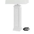 thumbnail image 4 of Pemberly Row Contemporary 32" Shutter Lamp in Bright White (Set of 2), 4 of 5