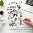 thumbnail image 5 of FMSHPON Dinosaurs Clipboard Hardboard Wood Nursing Clip Board and Pull for Standard A4 Letter 13x9 inches, 5 of 7