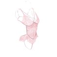 thumbnail image 3 of VISgogo Lencería de encaje sexy para mujer, mono transparente floral ahuecado, mameluco para dormir con cuello en V profundo VISgogo moda, 3 of 7