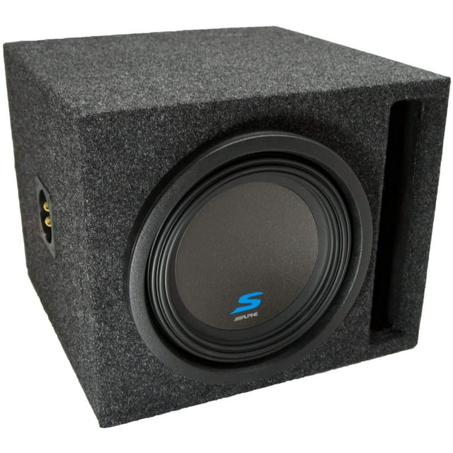 American Sound Connection Universal Car Stereo Paintable Ported 10" Alpine S-W10D4 Type S Car Audio Subwoofer Custom Sub Box Enclosure Package New
