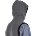 thumbnail image 3 of Kenneth Cole Mens Ottoman Quilted Hoodie Sweatshirt, Grey, Medium, 3 of 4