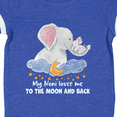 thumbnail image 4 of Inktastic My Noni Loves Me to the Moon and Back Elephant Family Boys or Girls Baby Bodysuit, 4 of 5