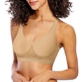 thumbnail image 3 of Bali Women's Comfort Revolution Flexible Wireless Shaping Bra, 2 Pack (Nude/Excalibur, L), 3 of 4