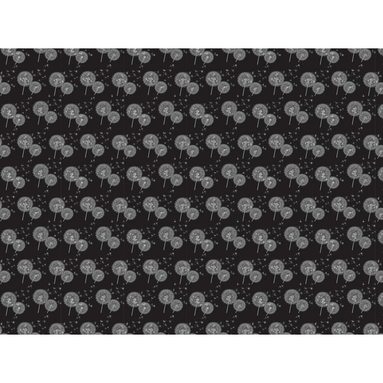 1 Roll, Black Gift Wrapping Paper Abstract Textured Prints Packing