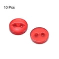 thumbnail image 3 of Uxcell 10pcs 14L Red Round Sewing Buttons 9mm 11/32" Resin 2-Hole Fish Eye Craft Replacement Button, 3 of 6
