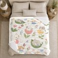 thumbnail image 5 of Whimsical Watercolor Kittens Floral Scenes Playful Cat Themed, Playful Pet Portrait Pattern, Warm Flannel Blanket for Living Room and Bedroom, Cat Lovers Just Because Gift, Pet Lover Home Decor, 5 of 9
