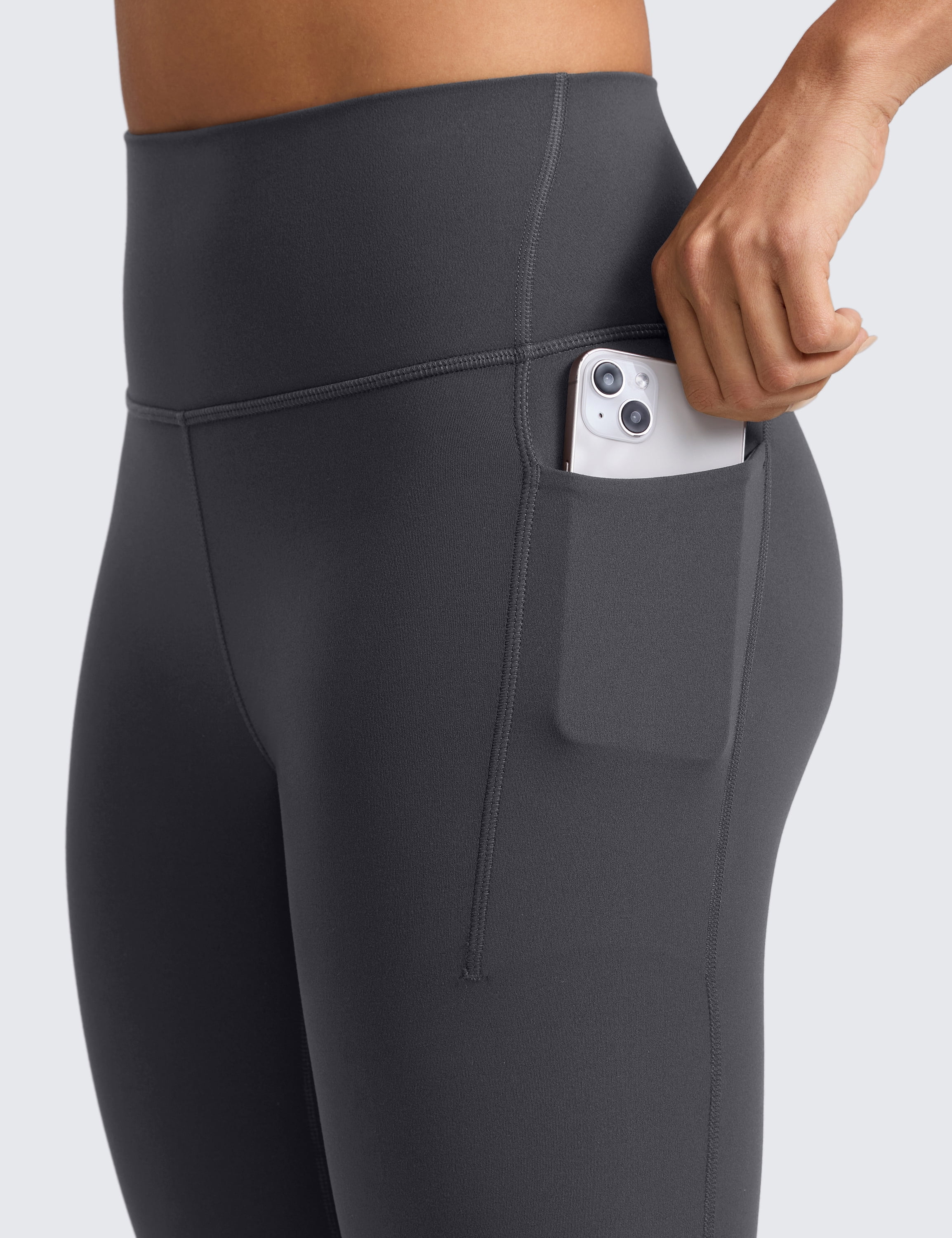 CRZ YOGA Butterlift Workout Leggings Pockets 25" High Waist Pilates Athletic Gym Womens Yoga Pants Buttery Soft