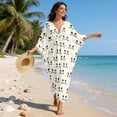 thumbnail image 5 of DISNIMO Beach Kaftan Dress for Women Cute Cat Print Plus Size V Neck Swimsuit Cover Ups Batwing Sleeve Caftan Maxi Dresses Hawaiian Summer Beach Coverups for Bathing Suit, 5 of 6