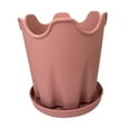 thumbnail image 3 of oshhni Flowerpot with Base Home Decor Flower Plant Container for Floor Desktop Cafe Pink, 3 of 9