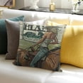 thumbnail image 3 of SHANXI  Rodeo Cowgirl Throw Pillow Case Cushion Covers Riding A Bull 12x12in, 3 of 5
