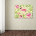 thumbnail image 3 of Trademark Fine Art 'Flamingo Dance I' Canvas Art by Farida Zaman, 3 of 3