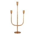 thumbnail image 5 of Creative Co-Op Hand-Forged Metal Candelabra, Antique Copper Finish, 5 of 9