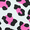 Pink Cheetah, variant on Women’s Crop Top Hoodie Sweatshirt Oversized Casual 3/4 Sleeve One Size White