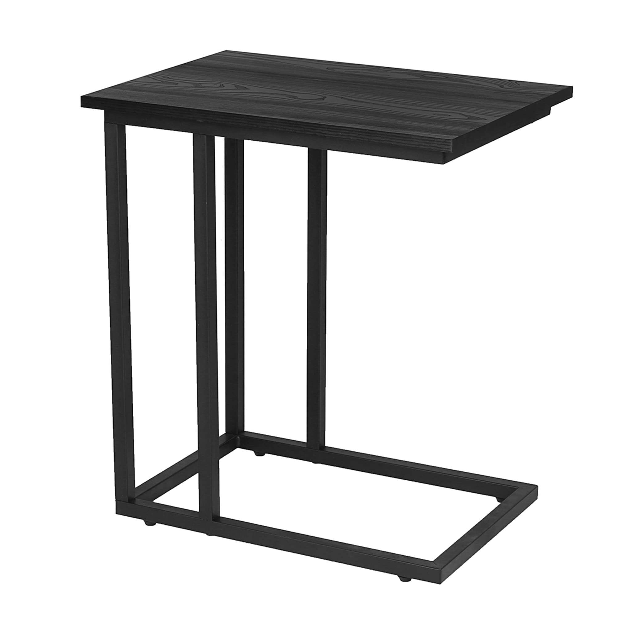 black laptop side table