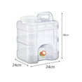 thumbnail image 4 of Conteneur d'Eau de Camping Carafe de Stockage d'Eau pour l'Extérieur avec Robinet Réservoir d'Eau Camping pour Barbecue Arrière-Cour Randonnée Urgence 15L, 4 of 10