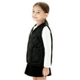 thumbnail image 4 of Efsteb Girls Winter Zipper Puffer Vest Fleece Lined Sleeveless Outerwear Quilted Vests Warm Padded Jacket with Pockets (Black,9-10 Years), 4 of 7
