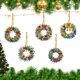 thumbnail image 5 of 5D DIY Art Decoraciones Colgantes Kit Adornos 5/6 Piezas Acrílico Forma Especial Tema Navideño Del, 5 of 9