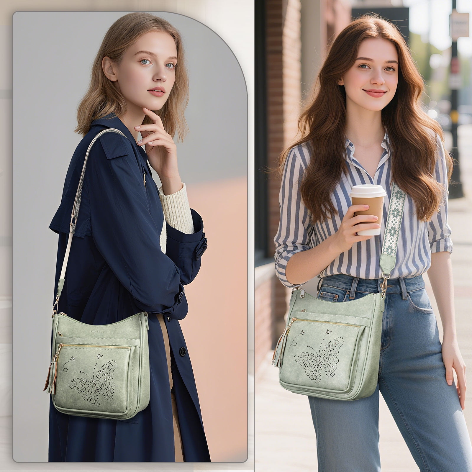 [Mother’s Day Gift Present] APHISON Ladies Crossbody Bags Lightweight Shoulder Bags, Crossbody Purse With Adjustable Strap For Daily Life