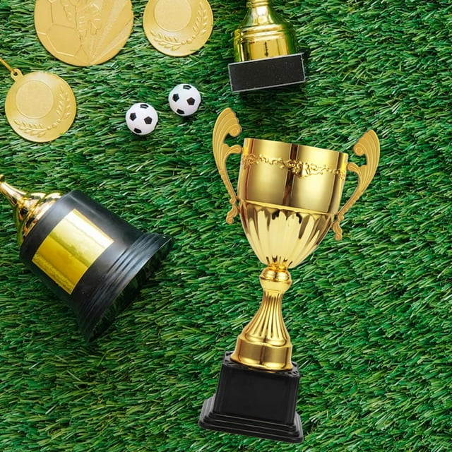 Premio Trofeo Premio Niños Pequeños Trofeos con Base Recuerdo Ganar Trofeos Trofeo Copa para Celebraciones Competición Deportiva Decoraciones Oro S CUTICAT Trofeo de premio