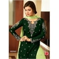 thumbnail image 3 of Ramadan Special Pakistani Designer Salwar Kameez Suits Indian Sharara Plazzo Dress ( Green, XXL - 46 ), 3 of 5