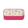 thumbnail image 2 of TEQUAN Large Capacity Pencil Case, Cute Paws Claw Print Animal Pattern Pencil Pouch 2 Compartments Pencil Bag (Pink), 2 of 7
