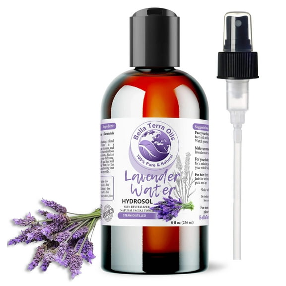 Pure Lavender Water Hydrosol 100% Natural Skin Hair Face Aromatherapy Toner