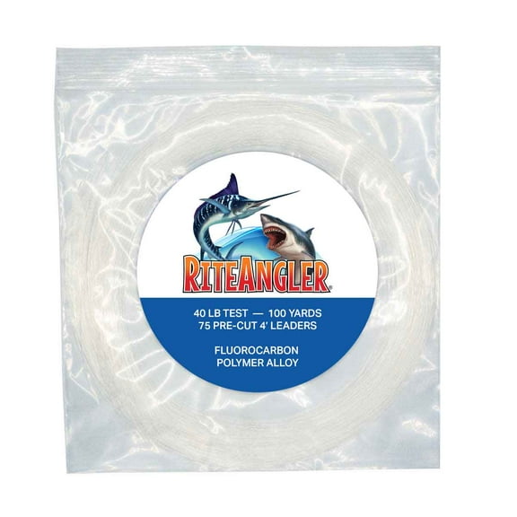 Precut Fluorocarbon Leader 4′ Clear