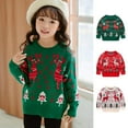 thumbnail image 1 of Chandail de Noël pour Garçon Fille Pull-Over Rennes Élan Chandails en Molleton Dessin Animé, 1 of 10