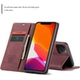 thumbnail image 2 of iPhone 11 Pro Max Wallet Case iPhone 11 Pro Max Leather Case Book Folding Flip Case with Kickstand Credit Card Slot  Closure Protective Cover for iPhone 11 Pro Max 2019 6.5 - Wine Red, 2 of 14