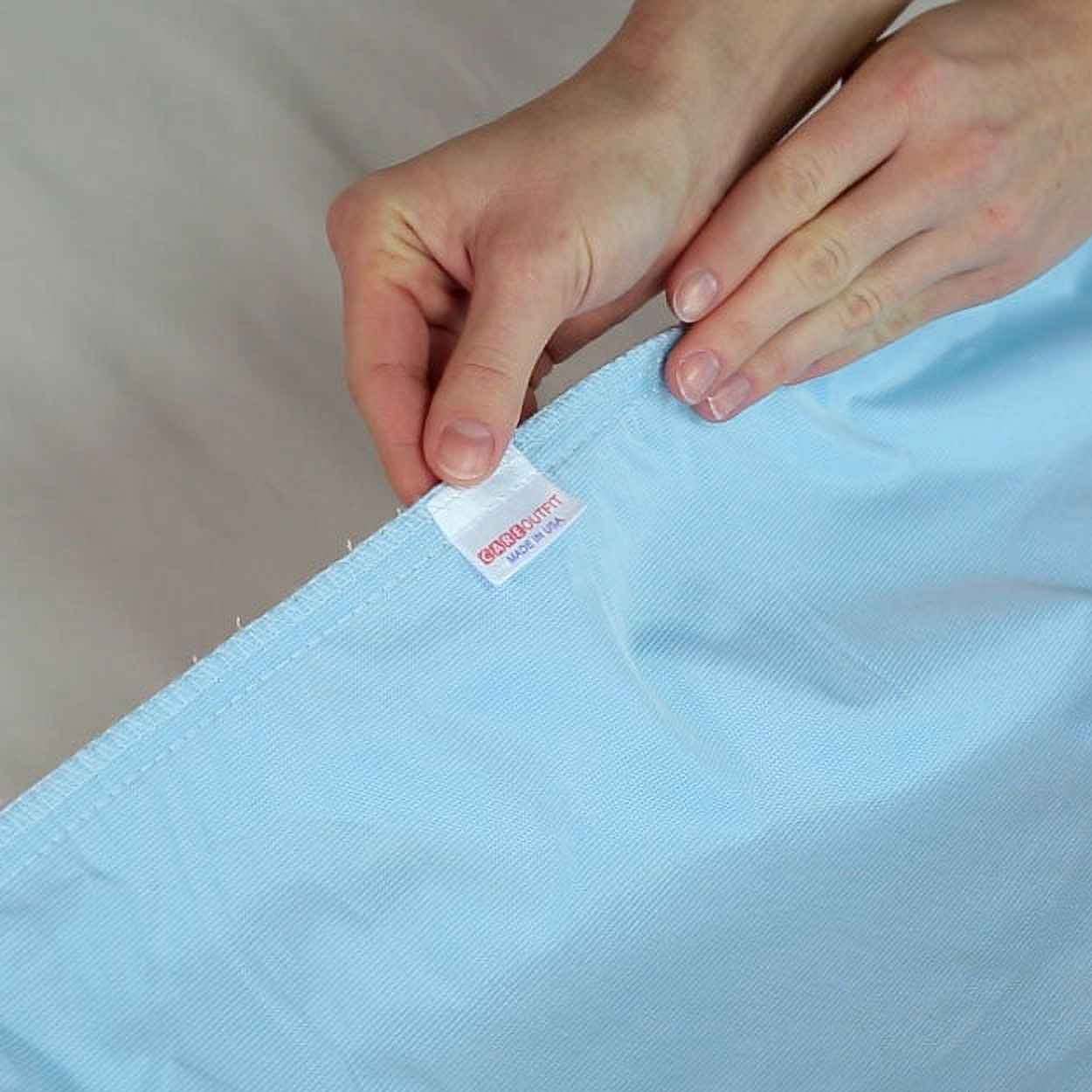 Heavy Weight Soaker 100% Cotton 36 x 80 Waterproof Reusable Incontinence Underpad with Elastic Straps / Washable Incontinence Bed Pads - Fits Hospital Bed Mattress - 9oz Soaker