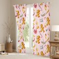 thumbnail image 3 of Homewish Kawaii Gingerbread Man Blackout Curtains Set of 2 (52x84 Each),Cute Macaron Candy Cane Window Curtains,Pink Brown Curtains and Drapes For Girls Kids,Breathable Home Decor, 3 of 6