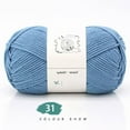 thumbnail image 2 of VogueV 100G Hand-Woven Cotton Crochet Yarn, Soft Worsted Weight Skein for Sweater Sofa Scarf Diy, Natural 4-Ply Hypoallergenic Craft Yarn, 3.5-4.0Mm Hook Size, Beginner Friendly, 1 Ball of Yarn, 2 of 4