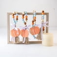 thumbnail image 4 of Fall Wood Prayer Beads Tiered Tray Ornaments Thanksgiving Wooden Bead Garland With Wooden Pumpkin sign For Harvest Thanksgiving Holiday Wood Bead Garland with Tassel 3PCS, 4 of 5