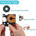 thumbnail image 7 of NineLeaf 5PK Compatible for DYMO 18434 3/8" x 18' (9mm x 5.5m) Black on Orange Industrial Vinyl Label Maker Tape for Rhino 4200 5200 Label Maker, 7 of 7