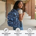 thumbnail image 3 of Yspwyqan Tribal Turtle Kids Backpack Set for Boys Girls, 4 Piece with Lunch Box Water Bottle Bag 17 Inch Lightweight Multi-Pocket School Backpack Fits 15.6 Laptop for Elementary, 3 of 7
