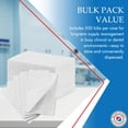 thumbnail image 4 of Essentials Patient Bibs – 2-Ply Tissue/Poly, 13” x 18”, 500/Case, White, Disposable with Reinforced Edge & Horizontal Embossed Texture – Fluid-Resistant Medical & Dental Bibs for Adults, 4 of 8