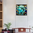 thumbnail image 2 of (B6953) Pintura Cristal Vida Marina Con Diamantes Serie Animal Resina 30*30CM, 2 of 9