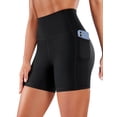 thumbnail image 1 of Shorts CRZ YOGA Naked Feeling Biker tiro alto 5" negro talla S, 1 of 7