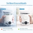 thumbnail image 4 of Tong Insulated Protective Sleeve For Ice Storage Cups Reusable Silicone Cover With Lid Leakproof Design For Freezer, 4 of 6