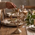 thumbnail image 4 of Candle Holder Vintage Candlestick Holder, Golden Resin Mistletoe Flower Candle Stick Holder, for Wedding Centerpiece Table Decorations Fireplace Mantel Decor, 4 of 6