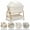 White, variant on suihuooo 4-in-1 Rocking Baby Bassinet with Wheels and Storage Basket 7 Height Adjustable Mosquito Net for Newborn,Khaki