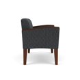 thumbnail image 2 of Belmont Lounge Lobby Reception Waiting Loveseat / Walnut Wood Legs / Dark Gray, 2 of 5