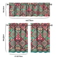 thumbnail image 6 of Boho Kitchen Curtains for Windows – Rustic Tribal Floral Print Cafe Curtains, Vintage Bohemian Geometric Panels for Home Décor, 6 of 6