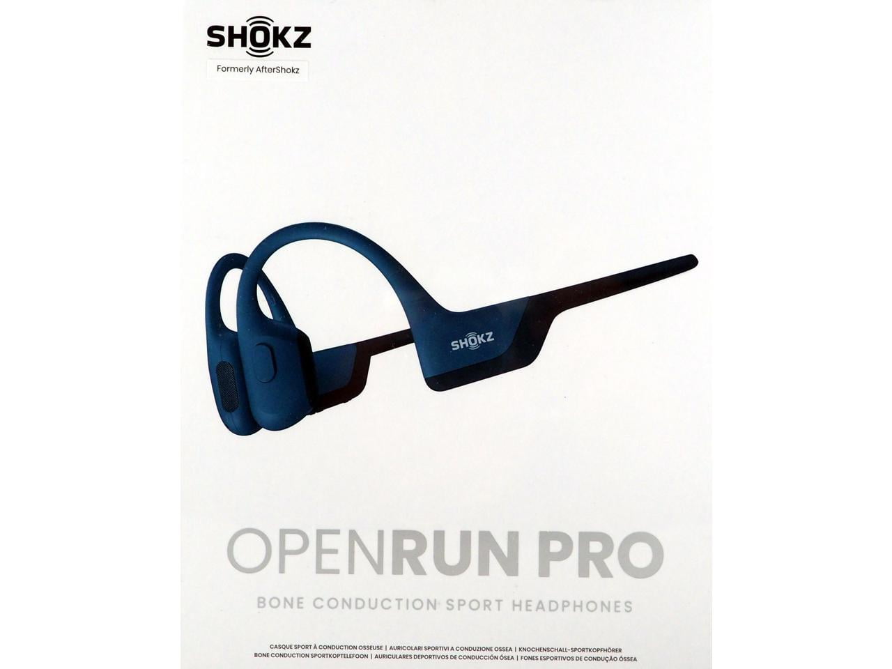 Shokz OpenRun Pro Premium Bone Conduction Open-Ear Sport Headphones Steel  Blue S810-ST-SB-US-153-BBY - Best Buy