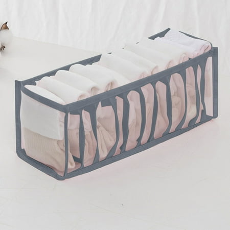 

Huiniadese Household Foldable Mesh Underwear Storage Box Socks Bra And Panties