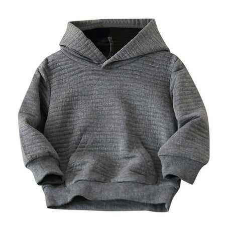 

Kids Child Toddler Solid Long Sleeve Patchwork Fashion Hooded Sweatshirt Pullover Blouse Tops Outfits Clothes
