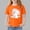 Orange, variant on Spazoro Girls T-Shirts Tee, Cute Print Crew Neck 100%Cotton Short Sleeve Casual Tops for Kids Purple Size 8