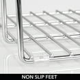 thumbnail image 4 of mDesign Steel Storage Tray Organizer Rack for Kitchen Cabinet - 2 Pack - Chrome, 4 of 9