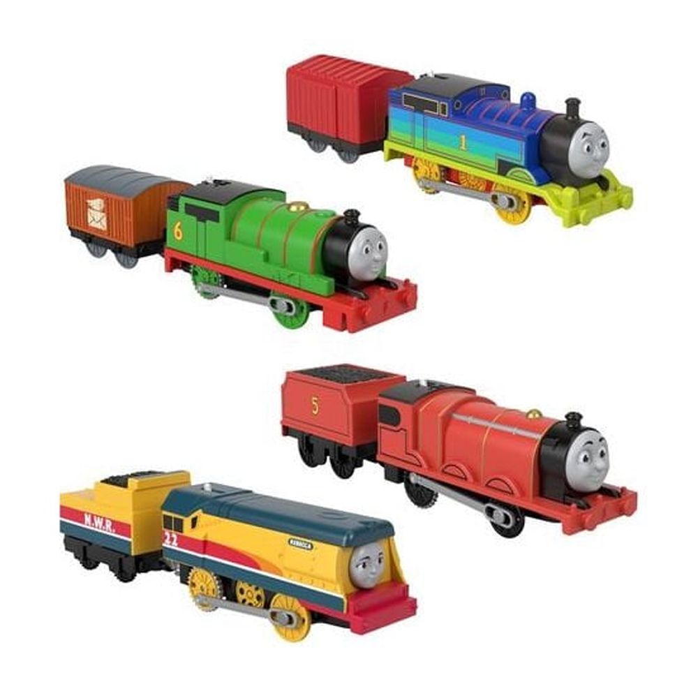 Thomas & Friends Thomas, Percy, James & Rebecca Motorized Toy Train Play Vehicle Pack, 4 Engines - image 4 of 6
