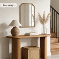thumbnail image 5 of WallBeyond Rustic Wood Frame Wall Mirror Decorative for Bathroom, 24" × 36", Natural Wood, 5 of 7
